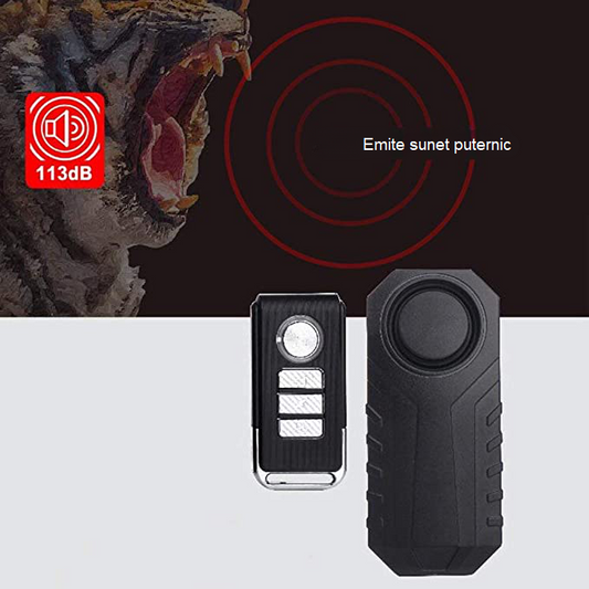 Alarma anti furt pentru rezervor combustibil de camion Fresner®, potrivit pentru biciclete, trotinete, motociclete, Senzor de vibratii si miscare, Antifurt inteligent, Impermeabil, cu telecomanda